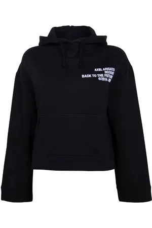 Axel Arigato Cure Cropped Hoodie Black