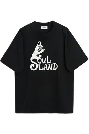 Soulland Spring Devil Logo T-shirt Black