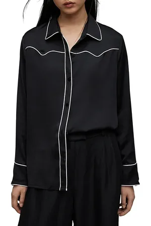 AllSaints Cece Shirt Black/white
