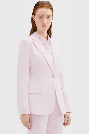 THEORY Staple Blazer In Admiral Crepe Bloom