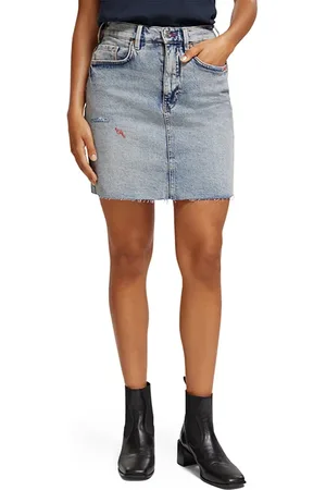 Scotch&Soda Denim Mini Skirt With Premium Wash Dance It Out