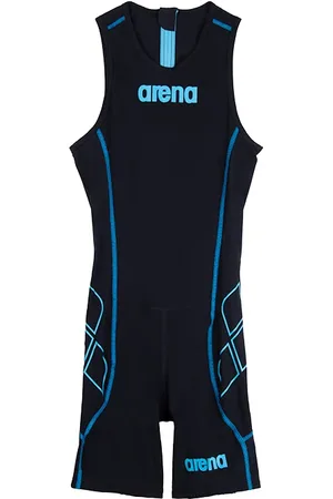 Arena W Trisuit St Rear Zip Black-turquoise