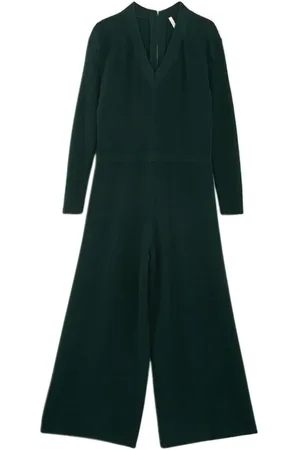 ICODE Imperial Green Ribbed Knit Jumpsuit