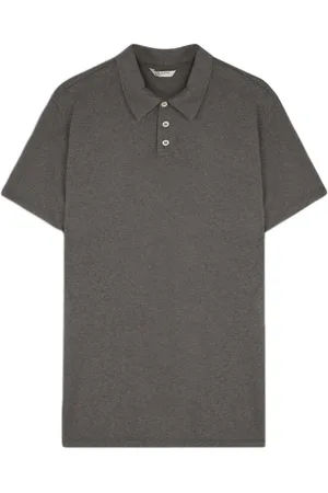 SCALPERS Linen Polo Dark Green