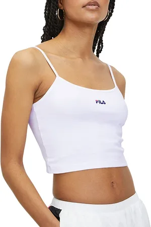 Fila Loni Cropped Spaghetti Top Bright White