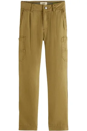Scotch&Soda Relaxed Slim Fit - Garment-dyed Tencel Cargo Pants Khaki