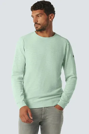 No Excess Pullover Crewneck Garment Dyed + Stone Washed Mint