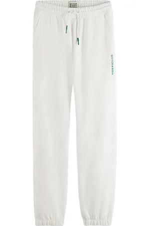 Scotch&Soda Unisex Sweatpant In Organic Cotton Denim White