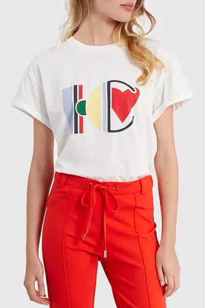 ICODE Off-white T-shirt With Colour Monogram