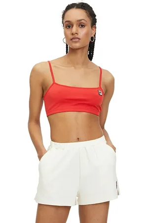 Fila Linfen Cropped Spaghetti Top Antique White