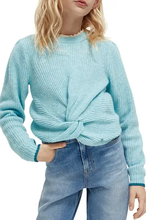 Scotch&Soda Relaxed-fit Knotted Pullover Blue Melange