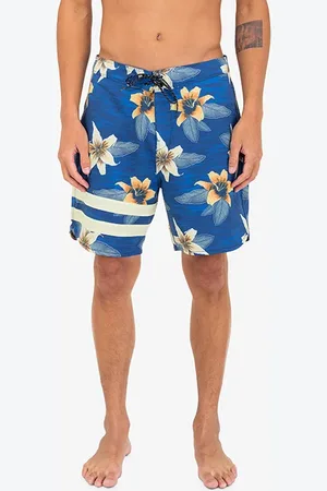 Hurley Phntm Eco Block Party 18 Boardshort Blue Void