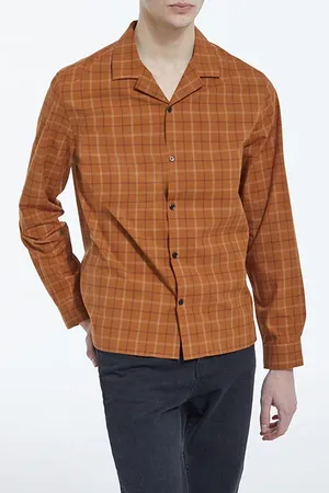 The Kooples Short-sleeved Shirt With Embroidery Details Rouille