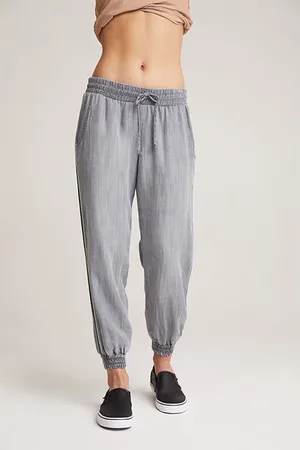 Bella Dahl Trimmed Side Seam Jogger Grey Shadows