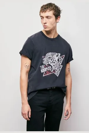 The Kooples Mc Tiger T-shirt Black Washed