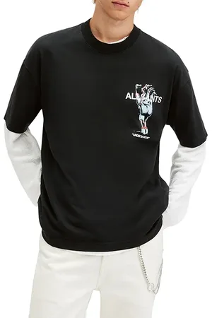 AllSaints Undergang Ss Crew Washed Black