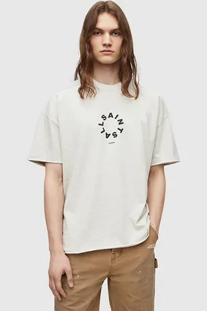 AllSaints Kayden Ss Crew Grey Marl