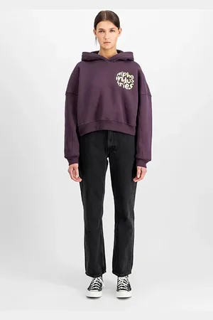 Alpha Industries Logo Hoodie Plum