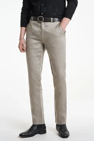 John Varvatos Slim Fit Pants With Welt Hip Pocket And Dried Sage