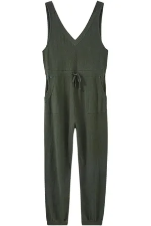 White Stuff Lainey Jersey Jumpsuit Khaki Green