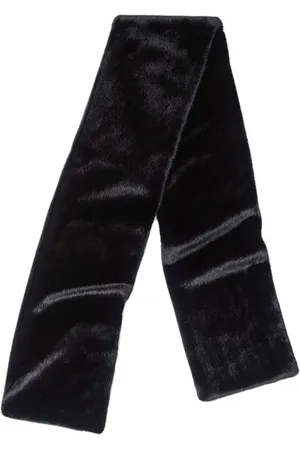 By Far Fletcher Scarf Black Faux Fur