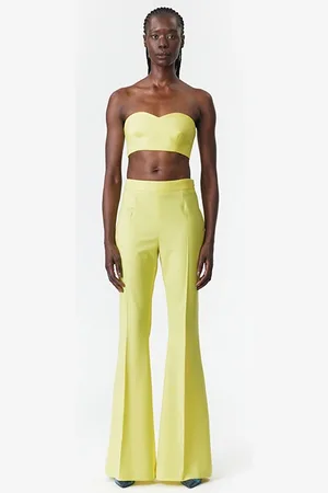 Marcell Von Berlin Strapless Bustier Top Canary Yellow