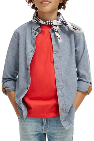 Scotch&Soda Textured Smart Indigo Shirt Indigo