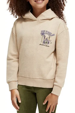 Scotch&Soda Loose-fit Artwork Sweatshirt Grey Melange