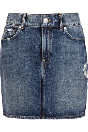 AllSaints Arden Denim Skirt Dark Indigo Blue