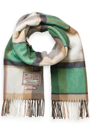 Scotch&Soda Classic Wool-blend Check Scarf Absinthe Check