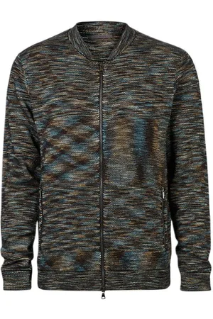 John Varvatos Sylvan Regular Fit Baseball Zip-front Ja Blue Topaz