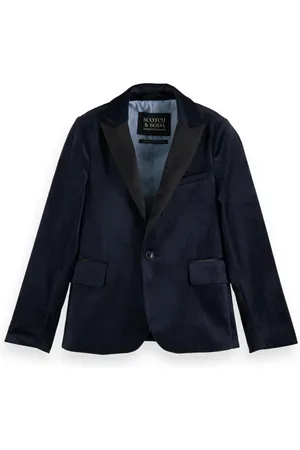 Scotch&Soda Satin-lapel Velvet Blazer Night