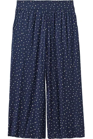 White Stuff Abberford Jersey Culotte Navy Printed