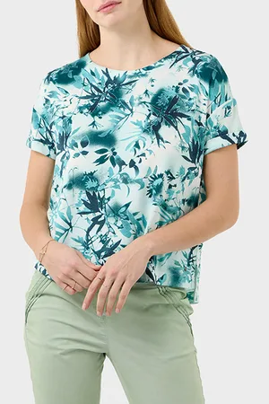 Sandwich Top Met Natuurlijke Print Kayaking
