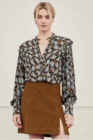 Fabienne Chapot Philo Blouse Black/misty Mint