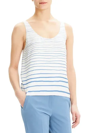 THEORY Scoop Tank Top P.pai Blue