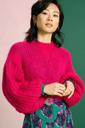 POM Amsterdam Pullover - Fiery Pink