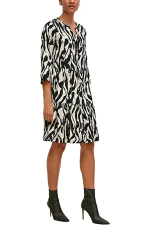 Comma, Dresses Grey/black