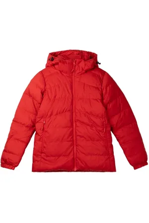 Bergans RØros Down Youth Girl Jkt Red Sand / Solid Dark Grey