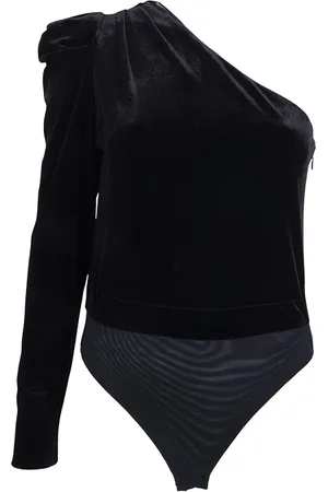 AllSaints Daphne Velvet Bodysu Black
