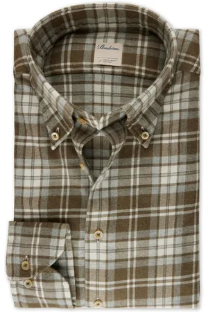 Stenströms Fitted Body/26, Rc Cuff Green Check