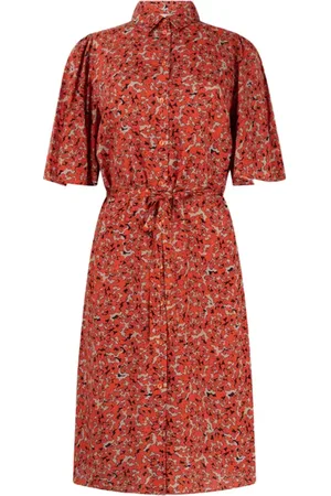 ANOTHER LABEL Nasma Dress Graphic Dot Red