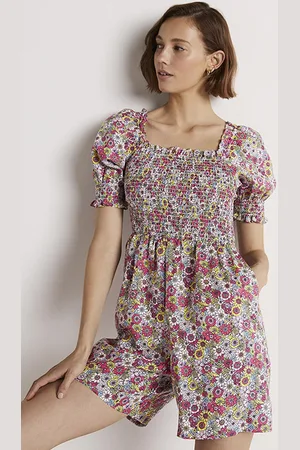 Boden Smocked Bodice Playsuit Mlt