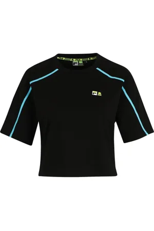 Fila C61 Oversized Cropped Tee Black