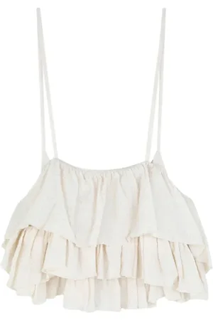 SCALPERS Ruched Top Natural
