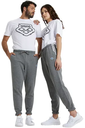 Arena Icons Pant Solid Darkgrey Melange-white-bla