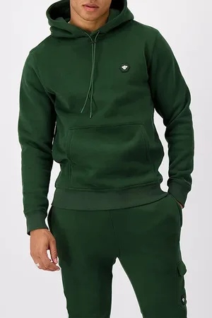 Black Bananas Hex. Hoodie Moss Green