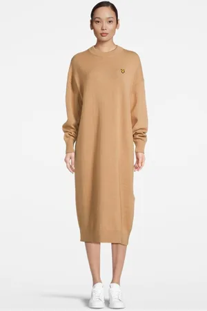 Lyle & Scott Knitted Jumper Dress W802 Warm Tan