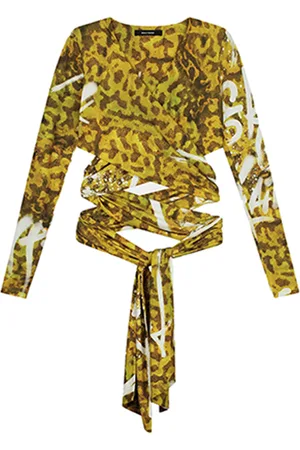 Daily paper Yellow Graffiti Frog Leena Top