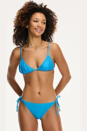 Shiwi Ladies Romy Bikini Set Metallic Blue Metallic Structure